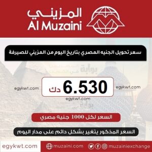 سعر الالف جنيه مقابل الدينار الكويتي في صرافه المزيني 2 أبريل 2024 